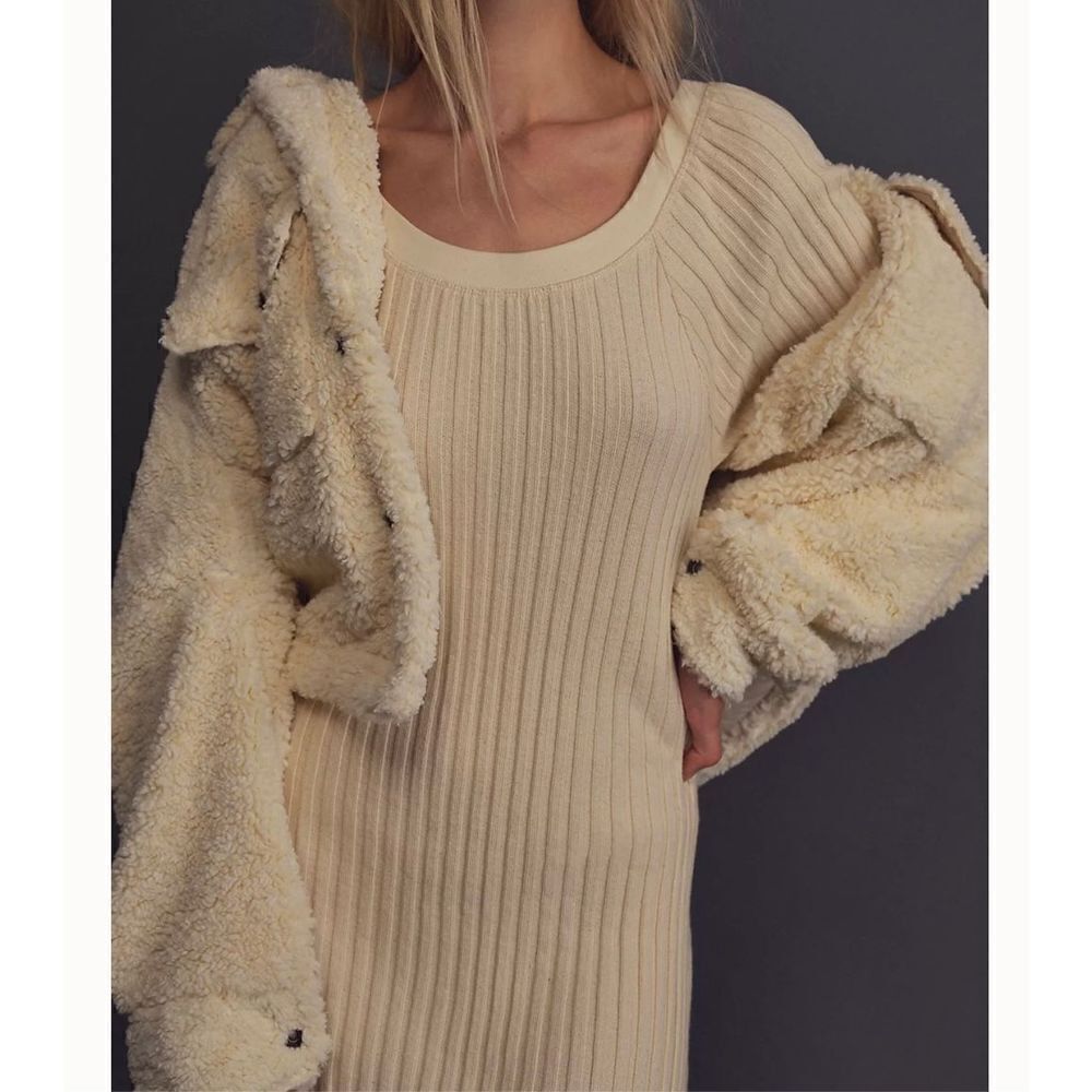 Free People Beach Walk About Maxi Dress in beige size large - Picture 5 of 11